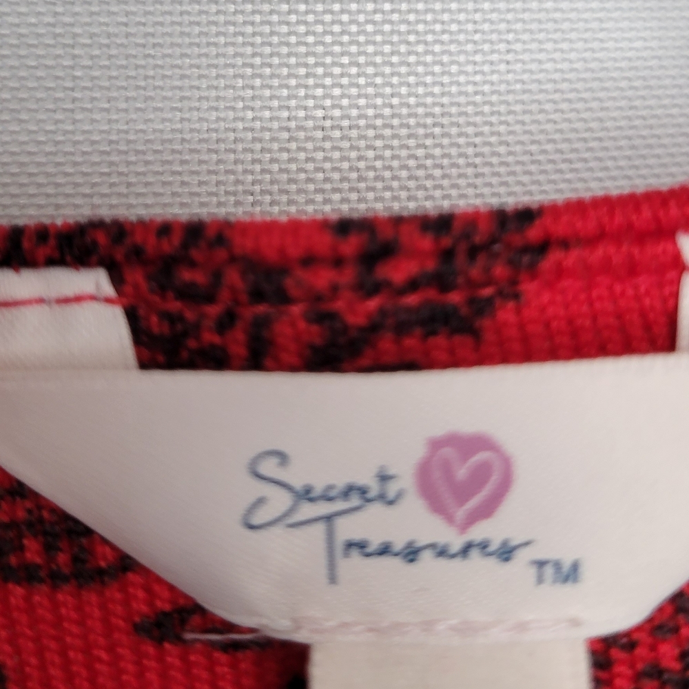 SECRET TREASURES Red Knit Nightgown - Picture 5 of 7